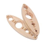 Anneome Outil de Sécurité pour Yeux de Poupée au Crochet, Lot de 2 en Bois Gabarit de Mesure, Outil Auxiliaire pour Pose Précise, Compatible Tissus Pelucheux, Loisirs Créatifs et