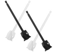 Anneome Palette de Mélange en Spirale pour Perceuse - Lot de 4 set de Bâtonnets Mélangeurs Réutilisables Noirs et Blancs - Accessoire Professionnel pour Résine Époxy Peinture Petits