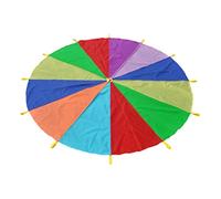 Anneome Parachute Arc Ciel Mètres pour Garçon Fille Jeu Extérieur et Intérieur Activité de Groupe pour Garçons et Filles Éducatif pour Maternelle