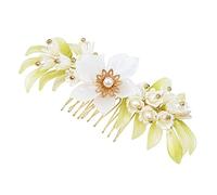 Anneome Peigne à Cheveux de Mariage avec Fleurs Séchées et Perles Accessoire Bridal Chic pour Coiffure et Unique pour Mariages Fêtes et Événements Spéciaux