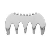 Anneome Peigne de Massage Visage en Acier Inoxydable Outil de Grattage Musculaire Portable pour Massage des Fascias Masseur Oculaire et Facial Multifonction pour Soin Quotidien et