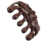 Anneome Peigne Massage Chevelu Bois Naturel Dents Larges pour Soin Capillaire Massage Relaxant pour Cheveux Longs Épais Mouillés ou Secs Stimulation Circulation Sanguine