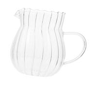 Anneome Pichet à Lait Récipient de Conservation Lait Multi-usage Facile à Nettoyer en Verre pour Hôtels et Maisons
