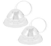 Anneome Piège à Escargots 2 Pièces Blanc en Plastique pour Aquarium Facile à Libérer L'air, Coule Fond, pour Aquarium Planté et Réservoir de Poissons