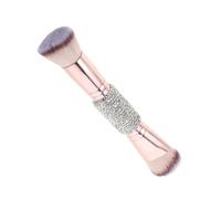 Anneome Pinceau Maquillage Double-embout Contour et Fond de Teint avec Poignée et Poils Doux Brosse Visage Multifonction pour Fond de Blush et Contouring Outil Cosmétique Portable