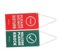 Anneome Plaque Double Face Acrylique à Suspendre pour Entreprise Signalétique Veuillez Frapper et Ne Déranger Panneau Ouvert Fermé pour Bureaux Magasins et Restaurants