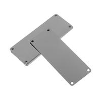 Anneome Plaques Métalliques Inoxydables Noires Titane 100x50 Mm 0,5 Mm D’épaisseur 4 Trous, Lot de 10 Panneaux Vierges à Graver pour Étiquetage Personnalisé et Plaques Nominatives