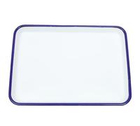 Anneome Plat Four Rectangulaire Émaillé Blanc 27x19cm pour Cuisson Rapide et Rangement Facile, Pâtisserie Cuisine Four