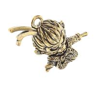 Anneome Porte-clés Breloque Singe Chinois en Laiton Solide, Pendentif Roi Singe Multifonction, Accessoire Création Bijoux pour Loisirs Créatifs et Paquet à Dos, Présent Culturel Fête