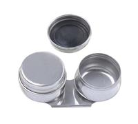Anneome Pot à Huile Double Acier Inoxydable pour Peinture à Huile Pot de Palette Métallique Étanche Récipient pour Mélange et Lavage de Pinceaux Outil de Médium pour Artistes Peintres