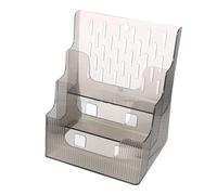 Anneome Présentoir Brochure Transparent Support Mural et Bureau Compact pour Dépliants Catalogues et Documents Organisateur et Pratique