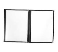 Anneome Protège Menu Transparent PVC Pages Faces Couverture Classeur Pratique pour Restaurant Bar et Antidérapant Rangement Plat et Design Créatif