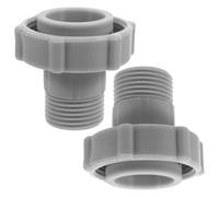 Anneome Raccord de Tuyau D’Aspirateur de Piscine 15 Pouces Adaptateur de Vidange Gris 2 Pièces Joint Étanche pour Tuyaux de Piscine Accessoire Polyvalent pour Entretien