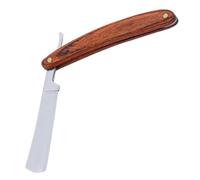 Anneome Rasoir Coupe Chou Classique Acier avec Manche Bois Rasoir Droit Pliable Sécurisé pour Hommes et Barbiers Design Portable pour Rasage