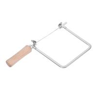 Anneome Scie à Chantourner Miniature en Acier Poignée en Bois 2 Lames de Scie Doubles pour Découpe Précise du Bois Métal et Plastique Outil à Main Compact pour Bricolage et Sculpture