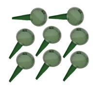 Anneome Semoir de Graines Manuel 8 Pièces avec 5 Niveaux Réglables, Outil de Plantation en Plastique Vert Ergonomique pour Jardinage et Fermes