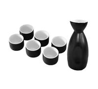 Anneome Service Sake Japonais Traditionnel Céramique Ensemble Carafe et Tasses à Saké Peintes Main Porcelaine pour Usage Quotidien Style Élégant Japonais pour Maison et Restaurant