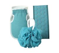 Anneome Set Bath Strip Exfoliant Corps Lingette de Bain Boule pour Dos Nettoyage Accessoires Salle de Bain