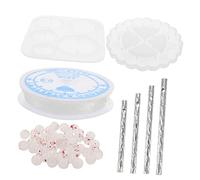 Anneome Set de Moules Silicone Époxy pour Carillon Éolien DIY Facile à Démouler Kit de Matériaux pour Décoration