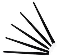 Anneome Set de Pinceaux Maquillage Silicone Applicateurs Yeux Sourcils Manche Noir Compact et Pratique pour Maquillage Voyage et Usage Professionnel