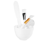 Anneome Set pour DIY Masque Facial Bol Mélangeur Silicone avec Spatule Pinceau et Cuillère pour Soins de Beauté