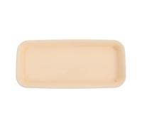 Anneome Soucoupe Rectangulaire pour Plantes en Résine, Plateau pour Pots de Fleurs 31x14x2,5 Cm, Bac de Récupération Beige Clair pour Jardinières Intérieur et Extérieur