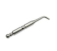 Anneome Stylo de Massage Auriculaire Cuivre Argenté Tête Ronde Métallique Outil de Grattage Multifonction pour Acupuncture et Stimulation des Points Acupression Poignée Antidérapante