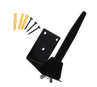 Anneome Support de flûte et Support de clarinette, Porte-flûte mural en fer noir, design gain de place, 3 vis incluses, pour flûte et clarinette, démontage facile