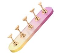 Anneome Support de Présentation pour Nail Art en Acrylique Dégradé Or 5 Pièces pour Entraînement Manucure à Domicile et Salons Professionnels