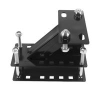 Anneome Support de roue de secours de remorque, espace de rangement pour roue de secours en acier au carbone noir, pour camion semi-remorque et bateau, accessoires complets, installation