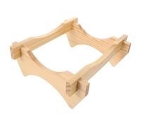 Anneome Support en Bois Naturel pour Tonneau à Vin 5L - Socle Stable en Chêne Massif Présentoir Décoratif pour Distributeur de Boissons Support de Comptoir Polyvalent pour Seau à Bière