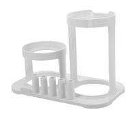 Anneome Support pour Accessoires de Jet Dentaire, Porte-Brosses à Dents pour Salle de Bain, Organiseur de Comptoir Stable et Adaptable, Compatible Hydropulseur, Rangement et Discret