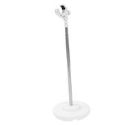 Anneome Support Sèche-cheveux Rotatif pour Chien Blanc Pied Extensible Antirouille Rack de Sol Robuste pour Toilettage Mains Dégagées des Animaux