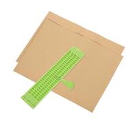 Anneome Tablette Braille Plastique Légère avec Stylet et Dexercice Kit Décriture Braille Portable pour Aveugles et Pratique pour Apprentissage Déplacement