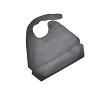 Anneome Tablier Cuisine Imperméable en Tissu Polyester-coton, Bavoir Lavable Noir pour Personnes Âgées, Protection Repas Adulte, Facile à Nettoyer et Confortable à Porter