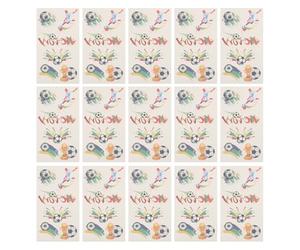 Anneome Tatouages Temporaires Football Visage, 10 Paquets de 5 Feuilles D’autocollants Pailletés pour Fête Sportive, Décorations Visage Supporter Mexique États-unis, Résistants