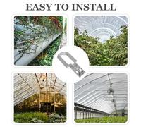 Anneome Tendeur de Câbles Galvanisé à Chaud pour Poteaux en Béton 90 X 100 MM - Outil de Tension Rapide pour Cultures sous Abri Plantations et Exploitation Agricole Attache Résistante à