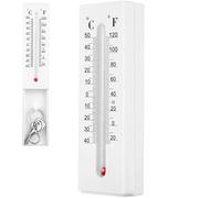 Anneome Thermomètre Mural Extérieur en Plastique Robuste, Affichage Double Celsius/fahrenheit, Cache-clés Secret Coulissant, 1 Pièce, Maison et Jardin, Porte-clés Dissimulé, Dispositif