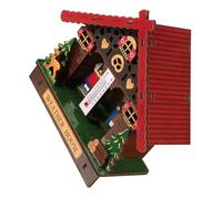 Anneome Thermomètre Mural Extérieur et Intérieur Étanche avec Hygromètre Intégré Station Météo Verticale pour Jardin et Patio Design Élégant et Simple à Installer