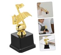 Anneome Trophée de Musique Plastique Note Musicale pour Concours de Chant Décoration Bureau Cadeau École Surface Lisse et Stable