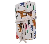 Anneome Trousse Crayons à Enrouler Portable Toile Capacité Pochette Organisateur pour Crayons de Couleur Stylos Gel et Pinceaux Sac et Pratique pour Étudiants Art