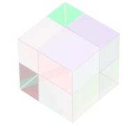 Anneome Verre Optique Cube à Faces Polies Coloré Décoratif pour Jardin et Fenêtre Effet Arc-ciel Lumineux pour Enseignement Physique et Décoration