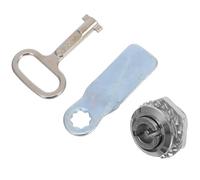 Anneome Verrou à Came en Alliage de Zinc Argenté Kit de Verrouillage à Came Barillet et Clé Serrure Électrique pour Armoire et Boîtier de Compteur Protection Anti-Corrosion pour Usage