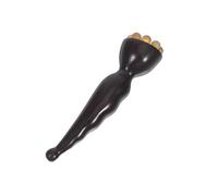 Anneome Wooden Eye Massager Pen Natural Sandalwood Acupressure Tool With Lotus Pod Head For Gentle Eye Care And Fine Line Massage