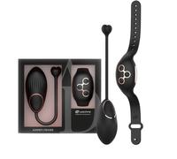 ANNE'S DESIRE Oeuf Vibrant Connecté WATCHME, Noir/Or, Silicone Médical, D-227089, Télécommande, 7,5 x 3,5 cm, Étanche