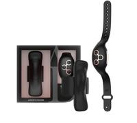ANNE'S DESIRE Vibromasseur Intime, Noir/Or, Silicone Médical, D-227093, 7 Modes de Vibration, Télécommande WATCHME, 9,6 x 3,0 cm, IPX7 Étanche