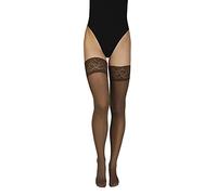Annes style Truss 60 Denier Femme Tenue en Microfibre Bas avec Dentelle Haute Opaque Lingerie Bonneterie Top Silicone Daino TG-3/4