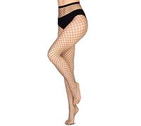 Annes styling ANES Mode - Collants Résille Femme à Motif Diamant - Confort Extensible - Idéal pour Tenues Quotidiennes, Soirées, Cosplay ou Look Audacieux - Détail Élégant et Tendance, Angelina Nero