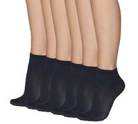 Annes styling Chaussettes au-dessus de la cheville pour femme - Microfibre opaque 40 Den, finition mate, dessus confortable, taille unique, chaussettes de bureau classiques décontractées pour femme