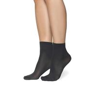Annes styling Chaussettes au-dessus de la cheville pour femme - Microfibre opaque 40 Den, finition mate, dessus confortable, taille unique, chaussettes de bureau classiques décontractées pour femme